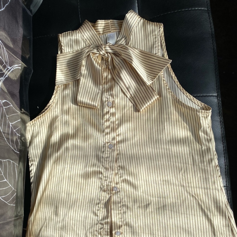 American Apparel Pussy Bow Secretary blouse